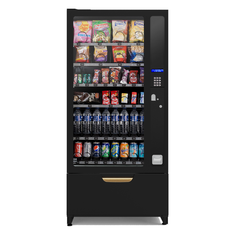Azkoyen Zeru – modulær snack- og drikkeautomat med køl
