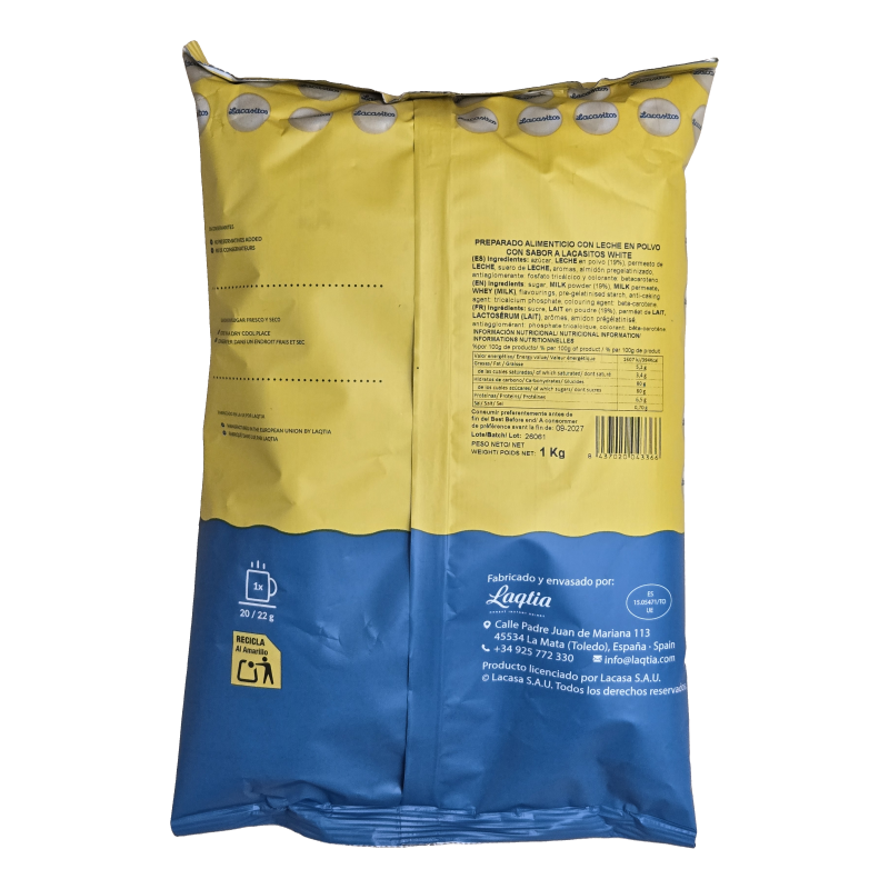 Lacasitos White – 📍 Autentisk spansk hvid chokolade til professionelle systemer