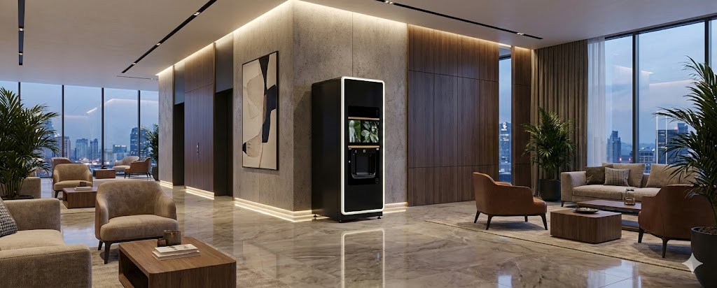  Azkoyen Neo Q Serien: Kaffeautomat & Vandkøler i Ét